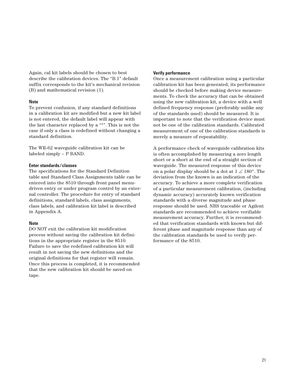 Agilent Technologies 8510 User Manual | Page 21 / 32