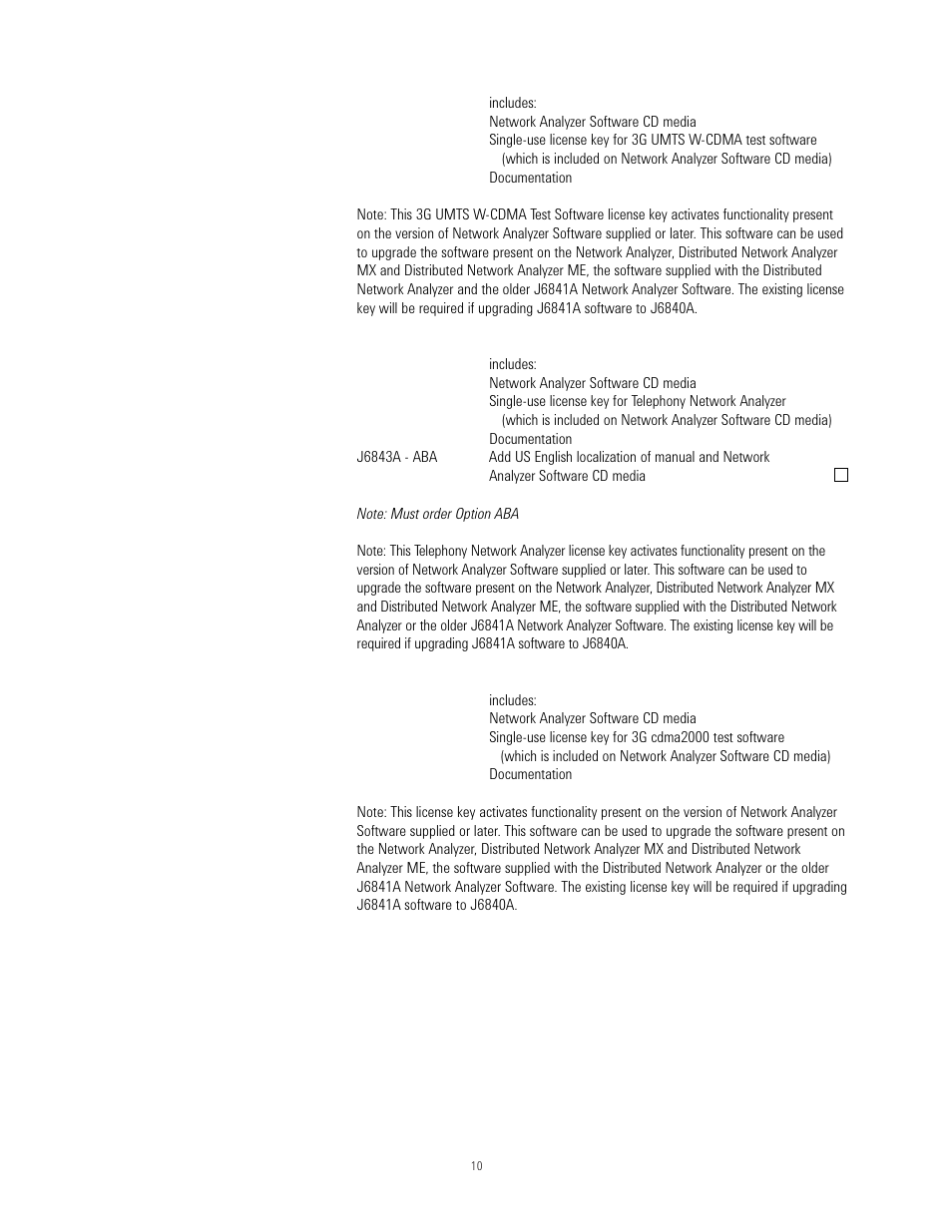 Agilent Technologies J6800A User Manual | Page 10 / 16