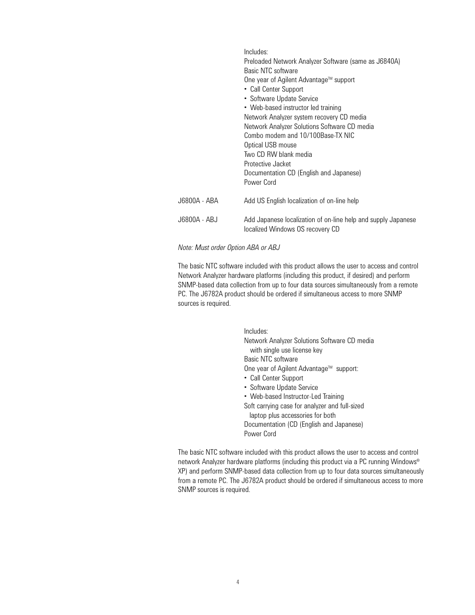 Agilent Technologies J6800A User Manual | Page 4 / 16
