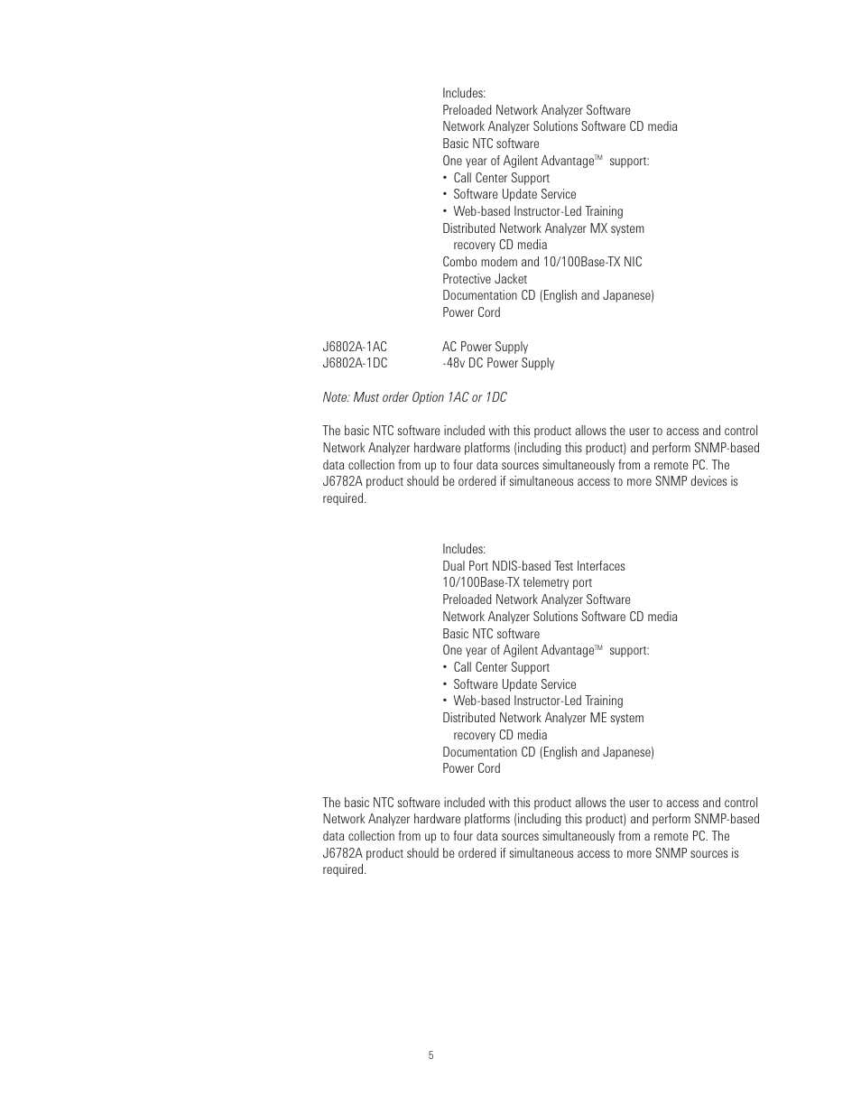 Agilent Technologies J6800A User Manual | Page 5 / 16