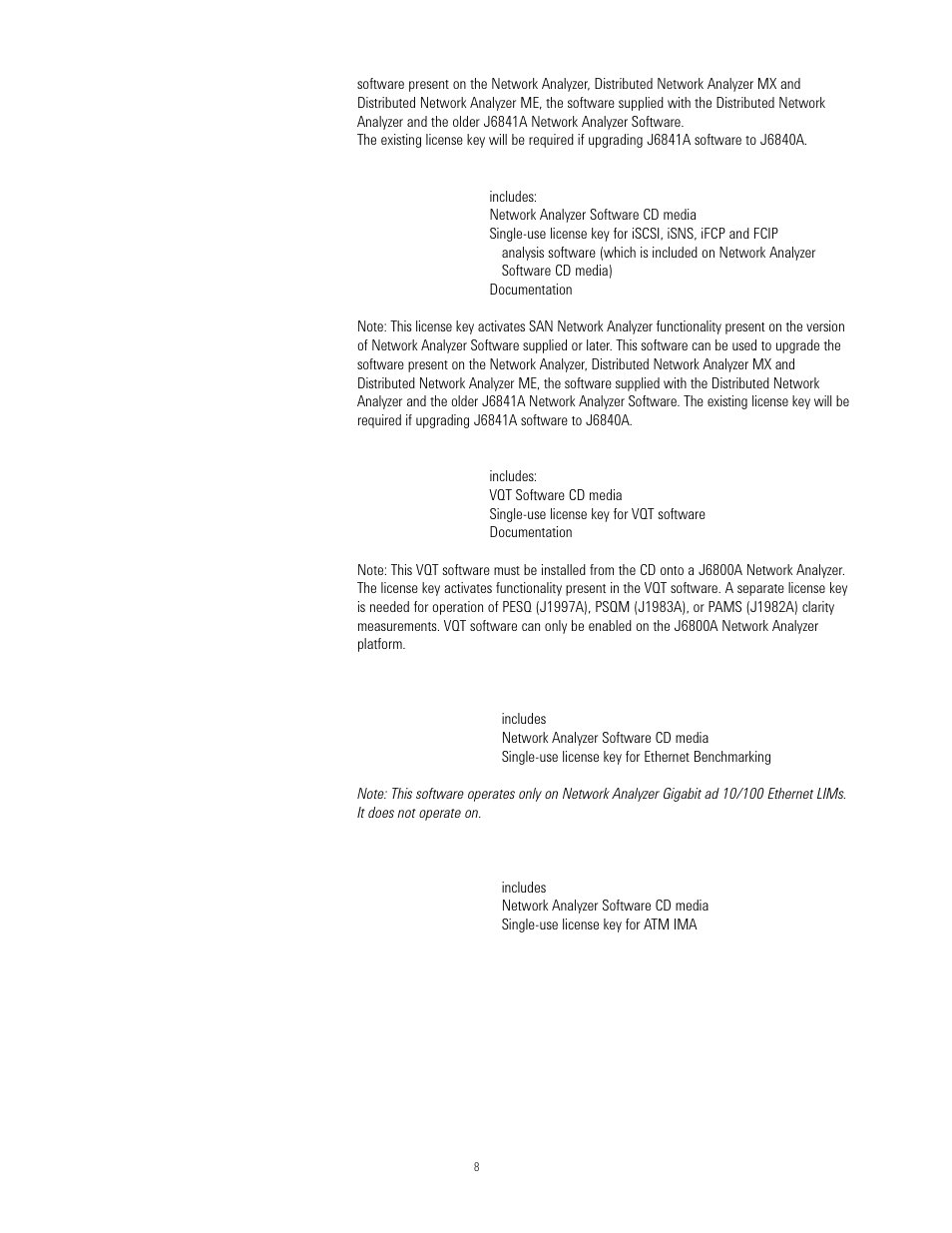 Agilent Technologies J6800A User Manual | Page 8 / 16