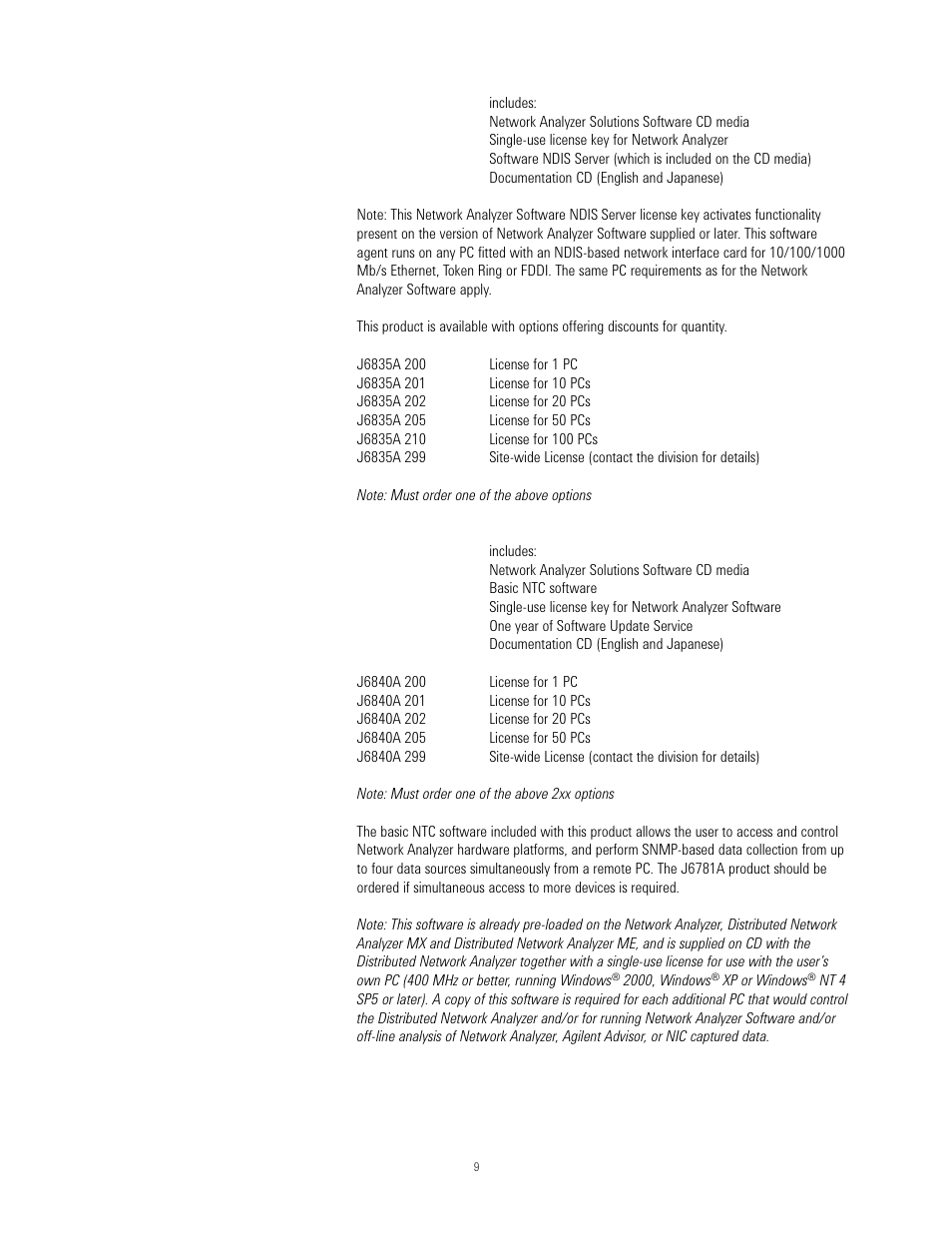 Agilent Technologies J6800A User Manual | Page 9 / 16