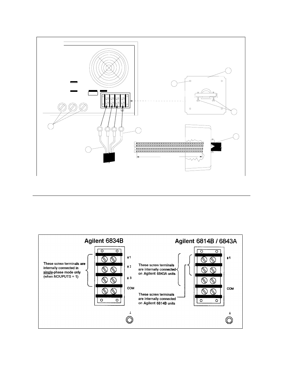 Output connections, Output connections 18, 2 - installation 18 | Figure 2-2. connecting the power cord | Agilent Technologies 6814B User Manual | Page 18 / 79