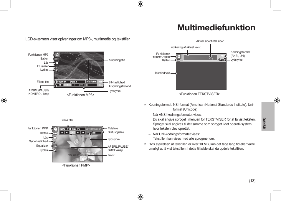 Multimediefunktion | Samsung I100 User Manual | Page 87 / 112