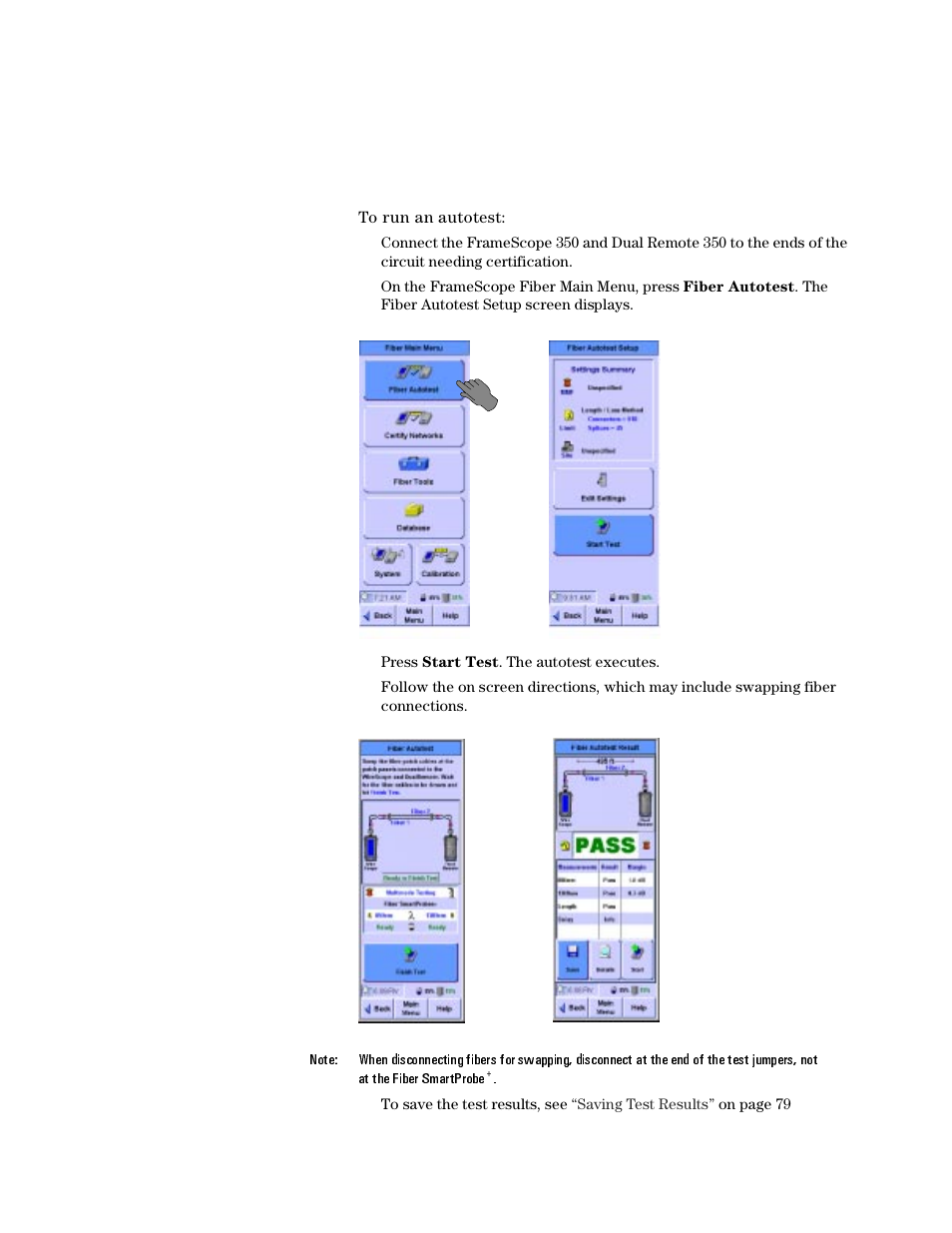 Running an autotest | Agilent Technologies N2610A User Manual | Page 122 / 248