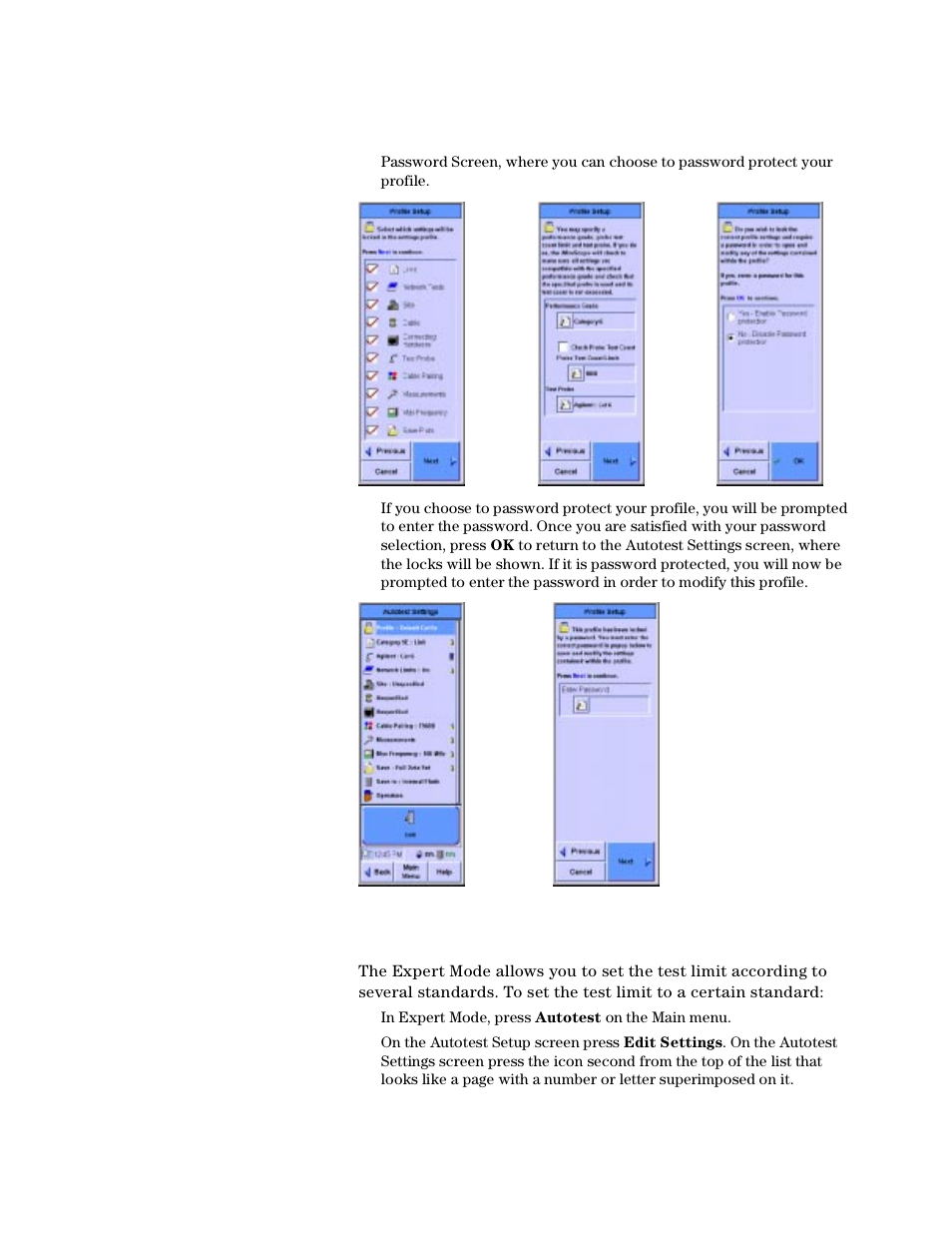Setting the test limit | Agilent Technologies N2610A User Manual | Page 131 / 248