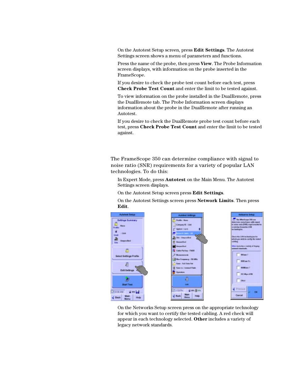 Setting network limits | Agilent Technologies N2610A User Manual | Page 133 / 248