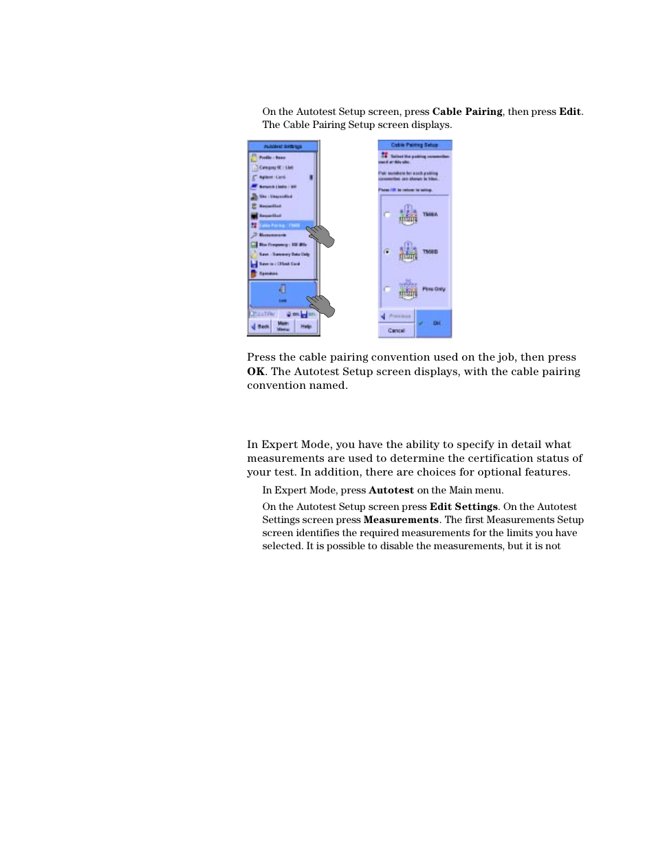 Setting the measurements | Agilent Technologies N2610A User Manual | Page 137 / 248