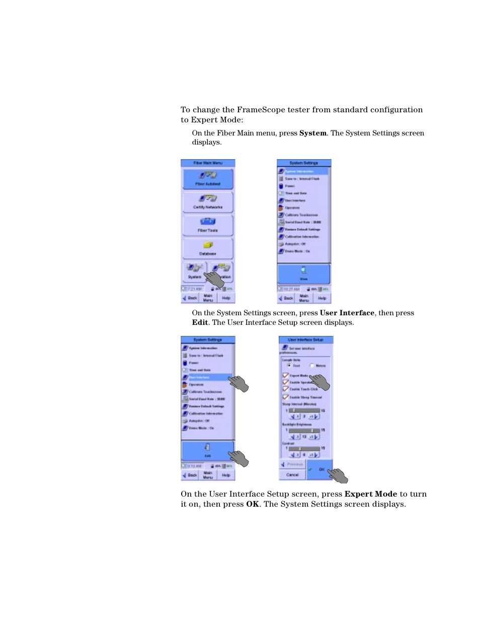 Changing to expert mode | Agilent Technologies N2610A User Manual | Page 155 / 248