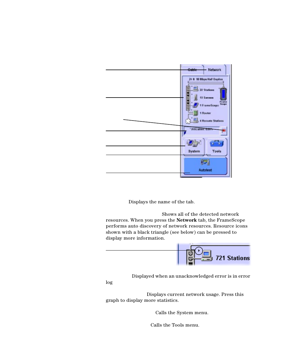 The network tab | Agilent Technologies N2610A User Manual | Page 16 / 248