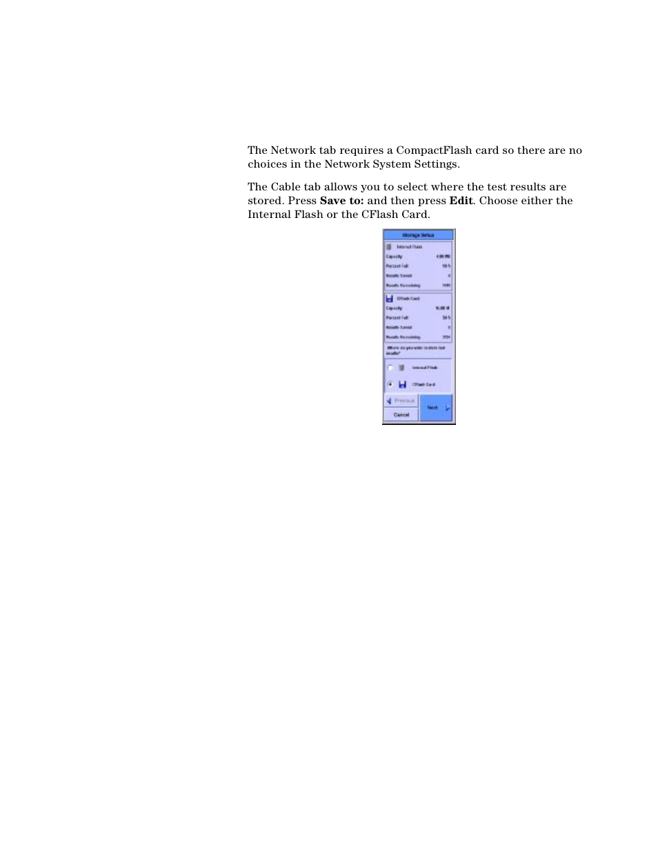Storage setup | Agilent Technologies N2610A User Manual | Page 167 / 248