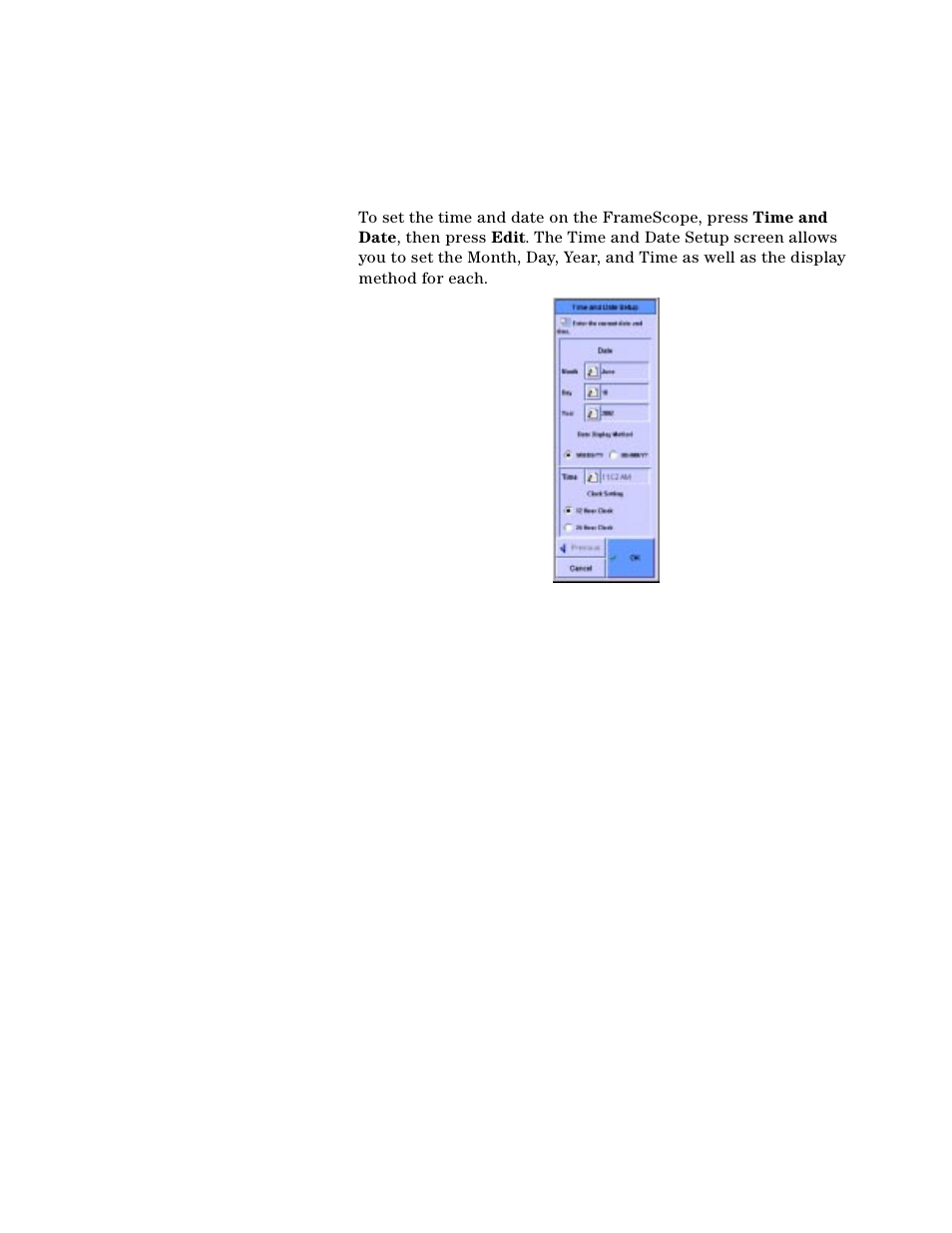 Time and date setup | Agilent Technologies N2610A User Manual | Page 169 / 248