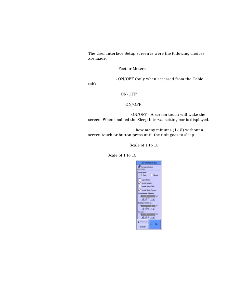 User interface setup | Agilent Technologies N2610A User Manual | Page 170 / 248