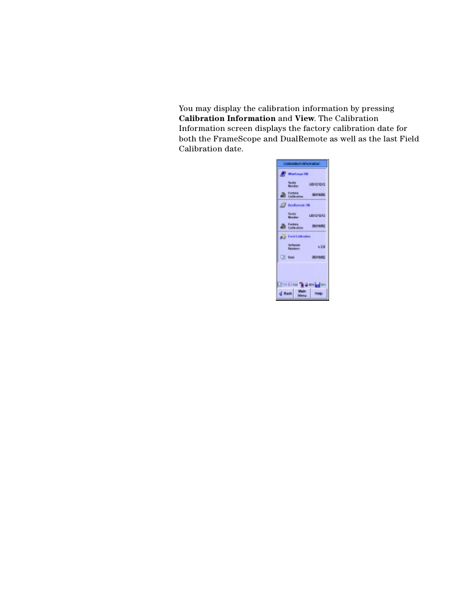 Calibration information | Agilent Technologies N2610A User Manual | Page 176 / 248