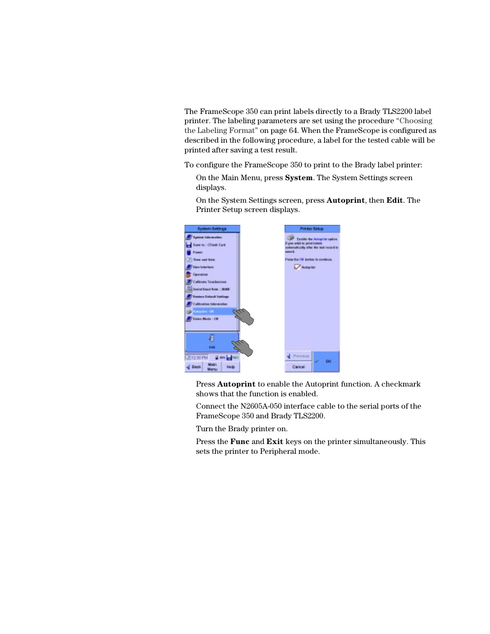 Printer setup | Agilent Technologies N2610A User Manual | Page 177 / 248