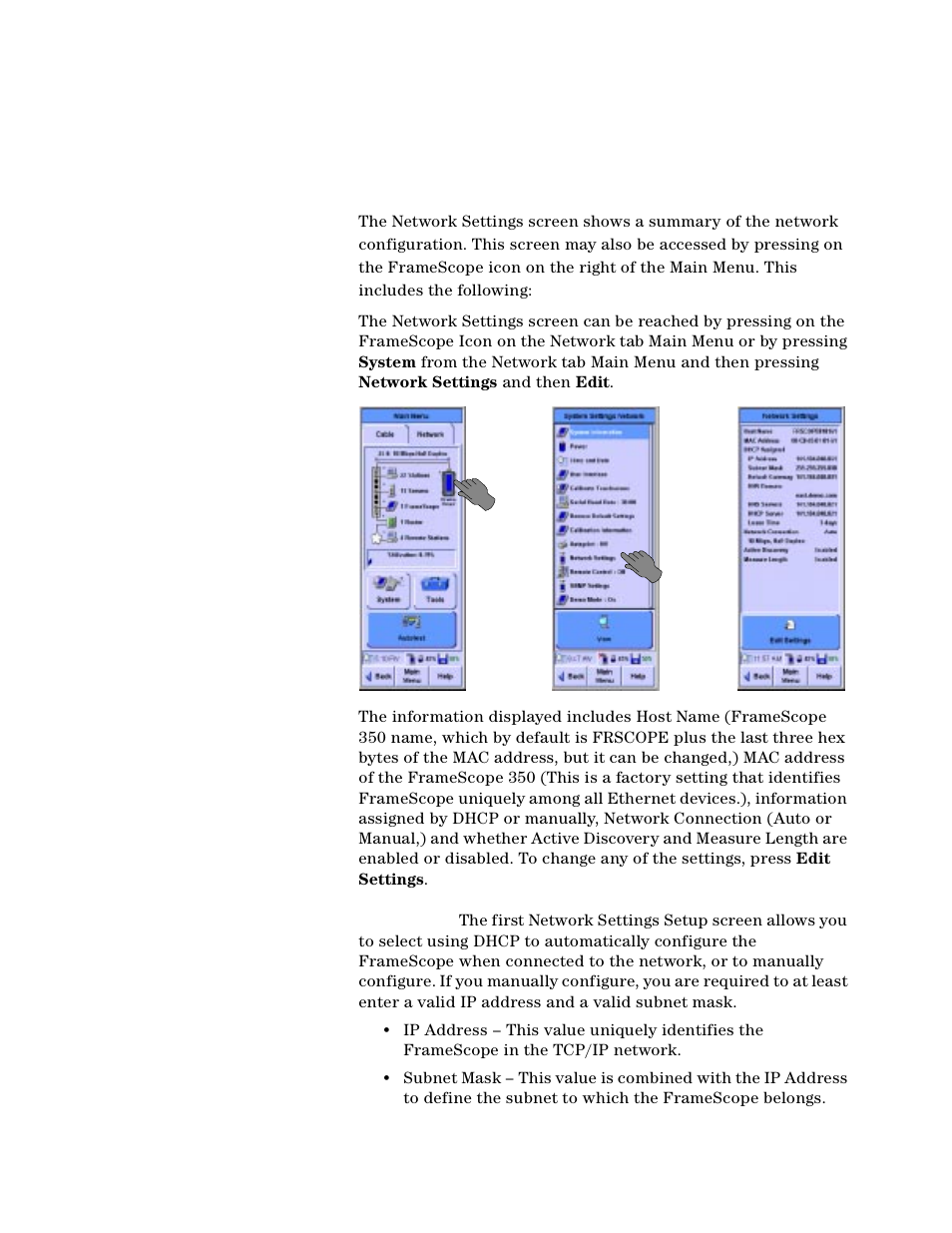 Network settings | Agilent Technologies N2610A User Manual | Page 178 / 248
