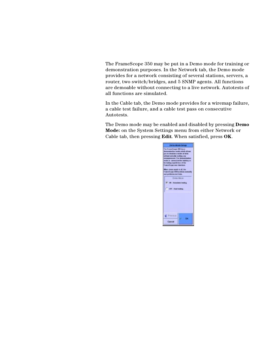 Demo mode | Agilent Technologies N2610A User Manual | Page 183 / 248