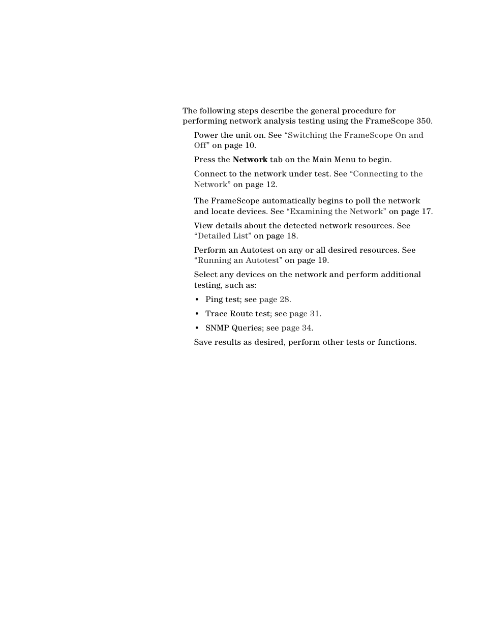 Network testing overview | Agilent Technologies N2610A User Manual | Page 24 / 248