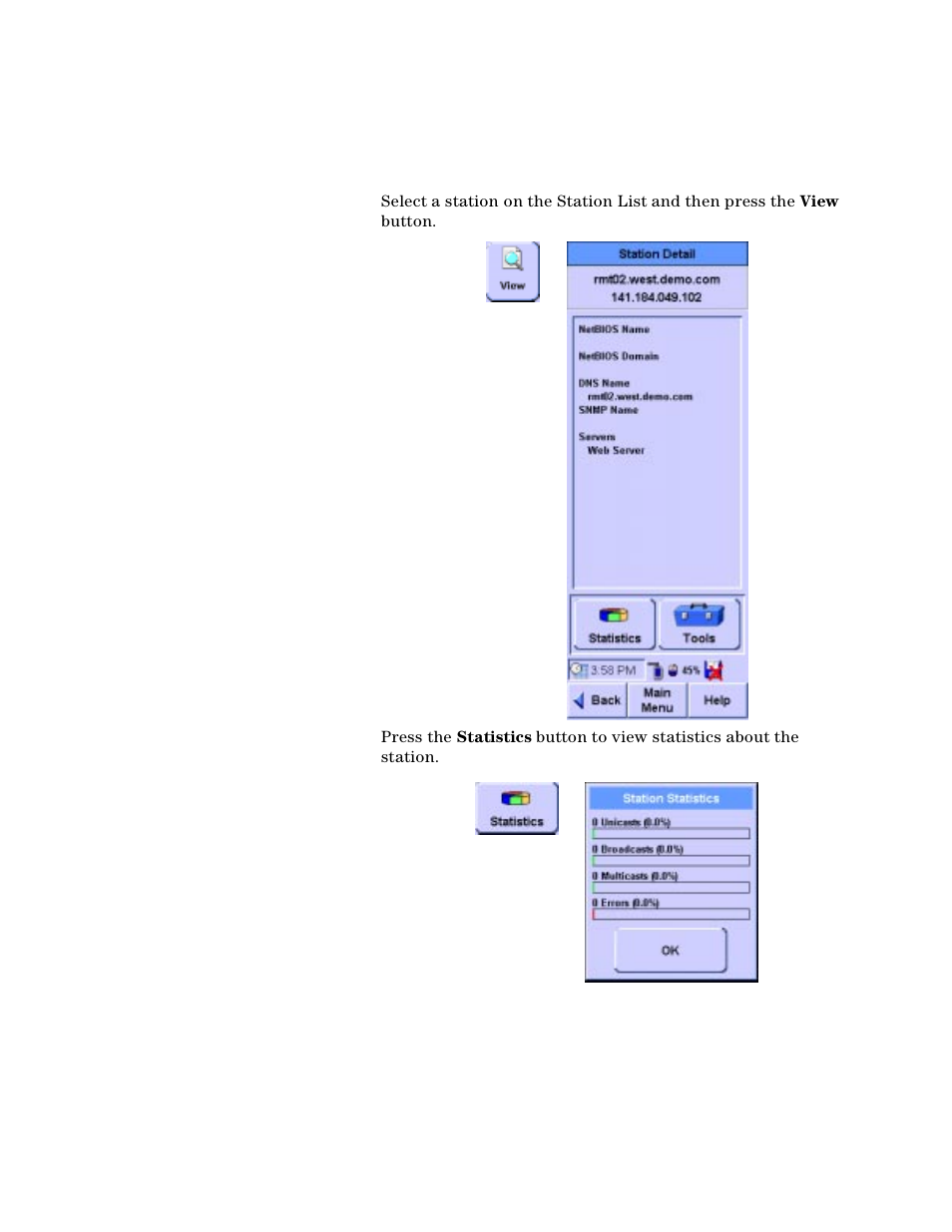 Viewing details and statistics | Agilent Technologies N2610A User Manual | Page 34 / 248