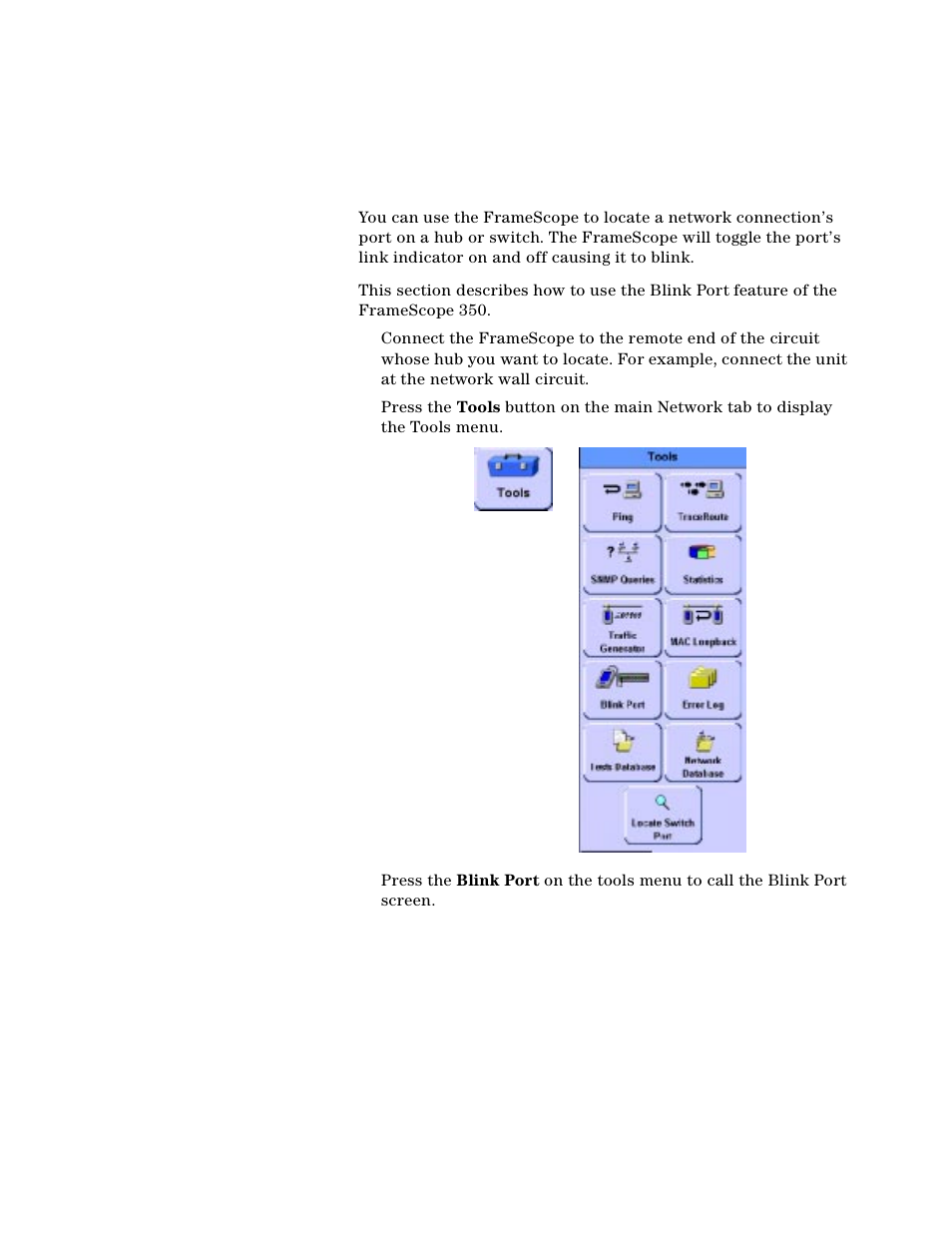 Locating a hub port with blink port | Agilent Technologies N2610A User Manual | Page 53 / 248