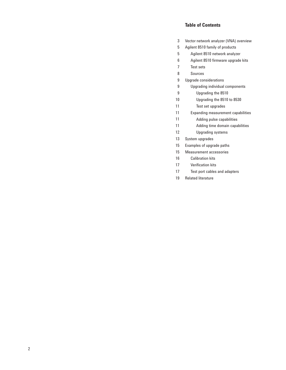 Agilent Technologies 8510XF User Manual | Page 2 / 20