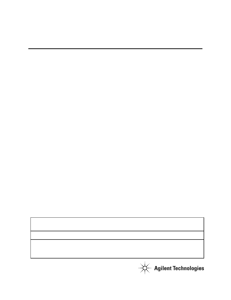Agilent Technologies 4287A-03 User Manual | 14 pages
