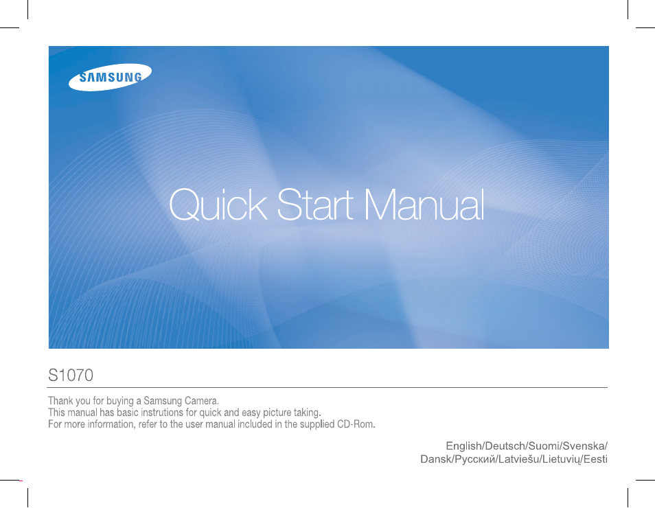 Samsung S1070 User Manual | 146 pages