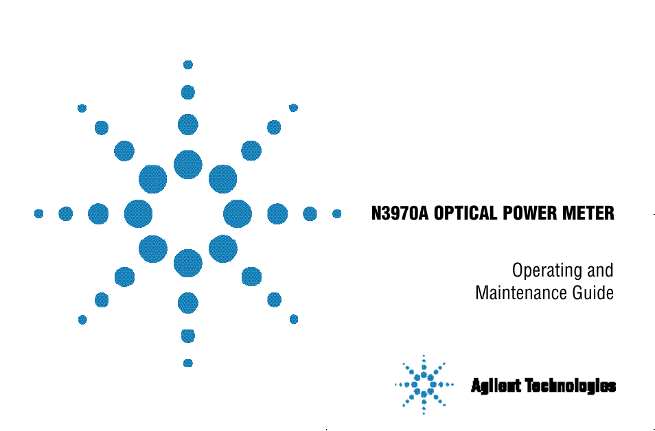 Agilent Technologies N3970A User Manual | 47 pages