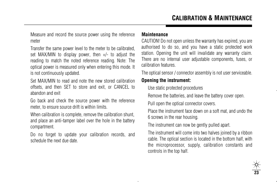 Agilent Technologies N3970A User Manual | Page 26 / 47