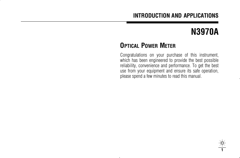 N3970a | Agilent Technologies N3970A User Manual | Page 4 / 47