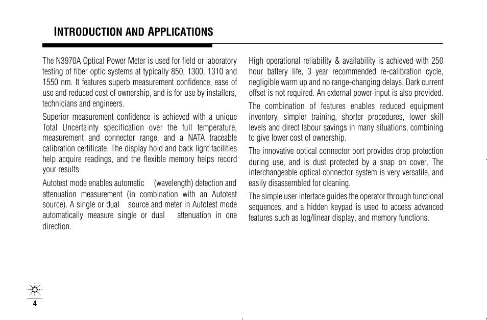 Agilent Technologies N3970A User Manual | Page 7 / 47