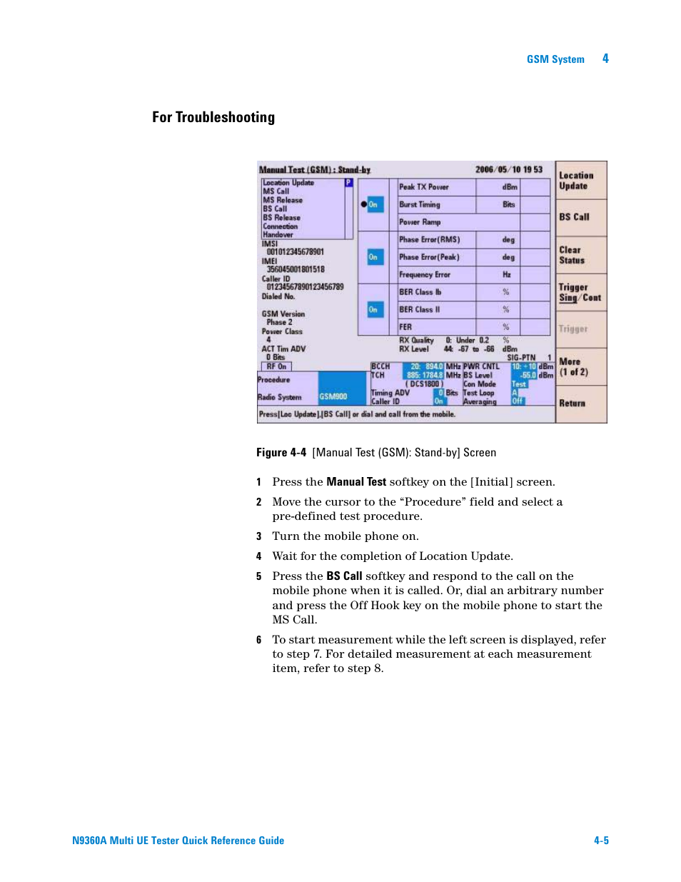 For troubleshooting | Agilent Technologies N9360A User Manual | Page 23 / 44