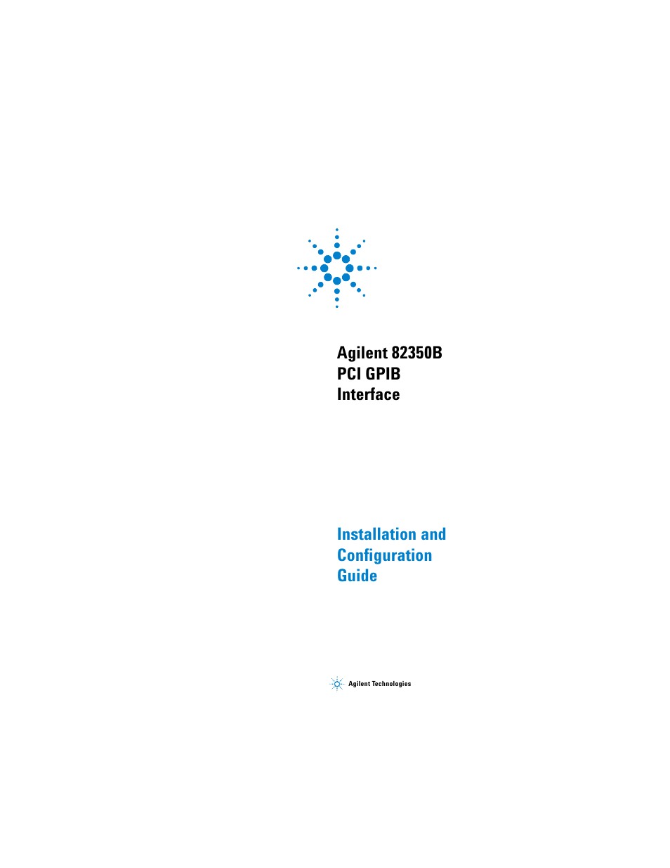 Agilent Technologies Agilent 82350B User Manual | 51 pages