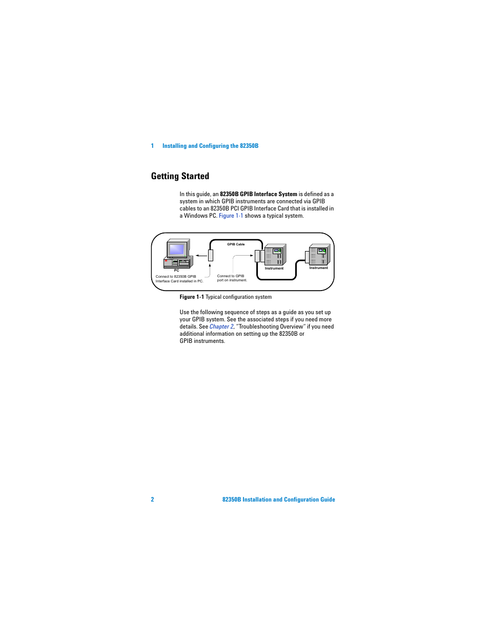 Getting started | Agilent Technologies Agilent 82350B User Manual | Page 14 / 51