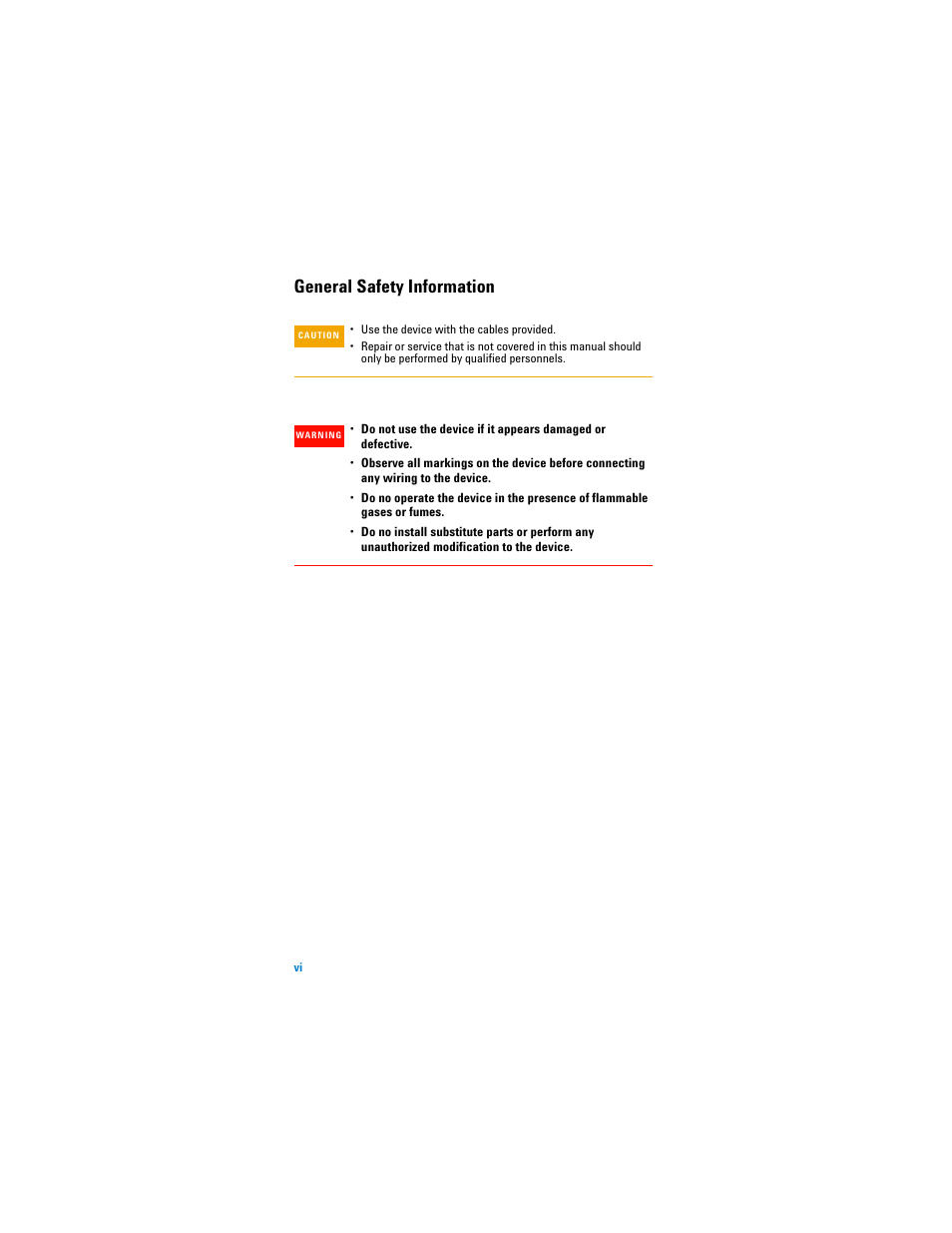 General safety information | Agilent Technologies Agilent 82350B User Manual | Page 6 / 51