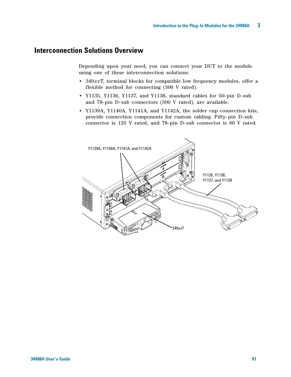 Interconnection solutions overview | Agilent Technologies Switch/Measure User Manual | Page 103 / 216