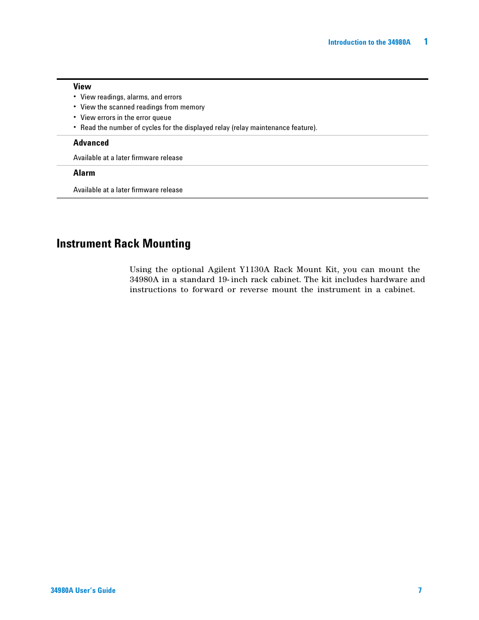 Instrument rack mounting | Agilent Technologies Switch/Measure User Manual | Page 19 / 216