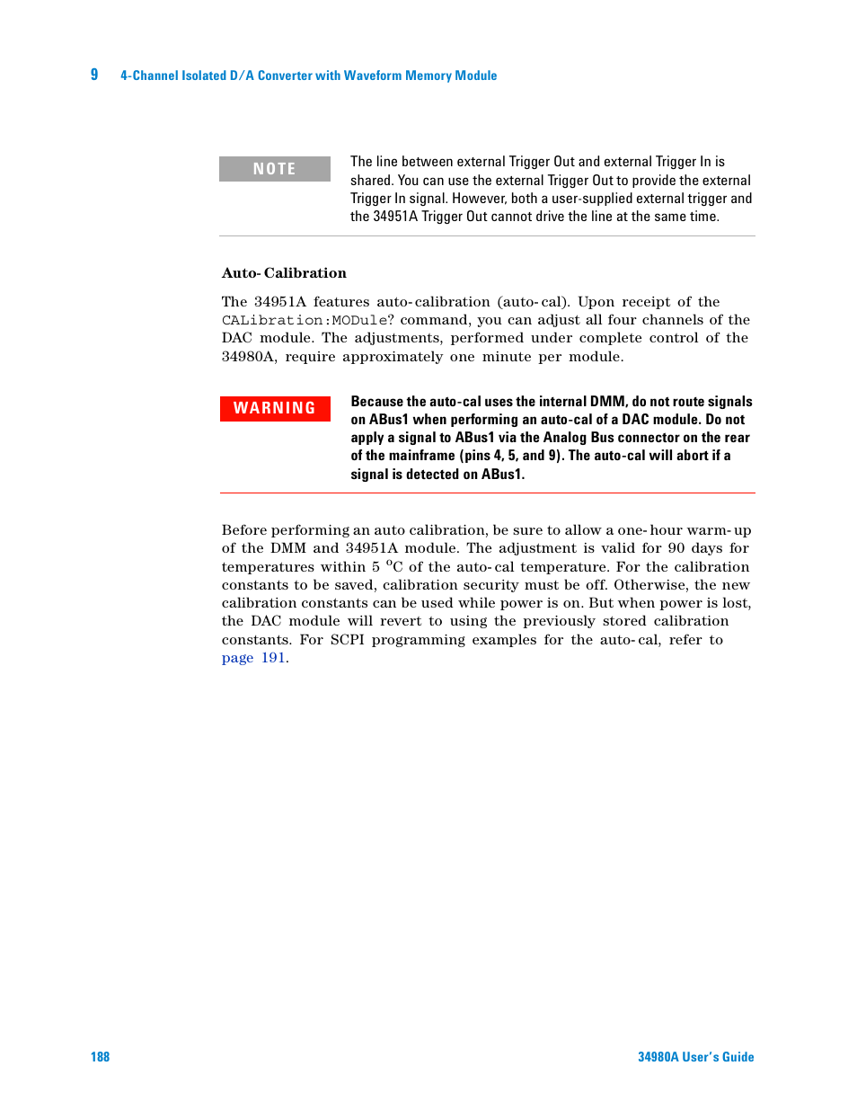 Agilent Technologies Switch/Measure User Manual | Page 200 / 216