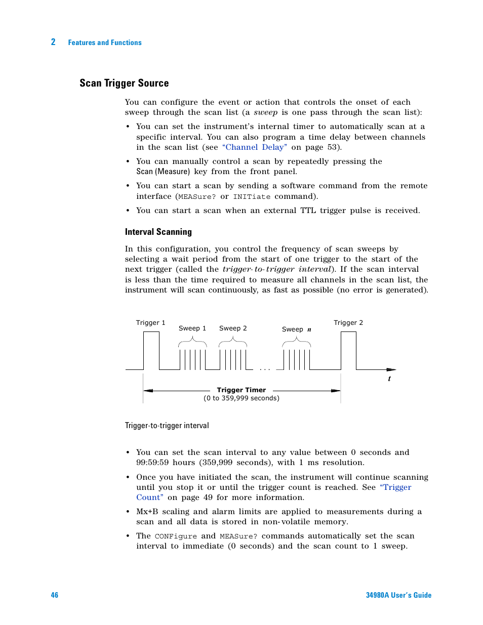 Scan trigger source | Agilent Technologies Switch/Measure User Manual | Page 58 / 216