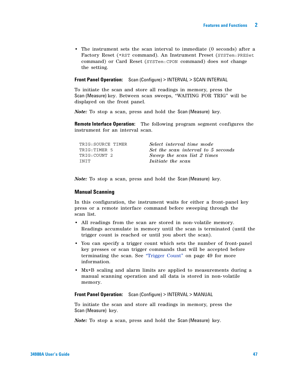 Agilent Technologies Switch/Measure User Manual | Page 59 / 216