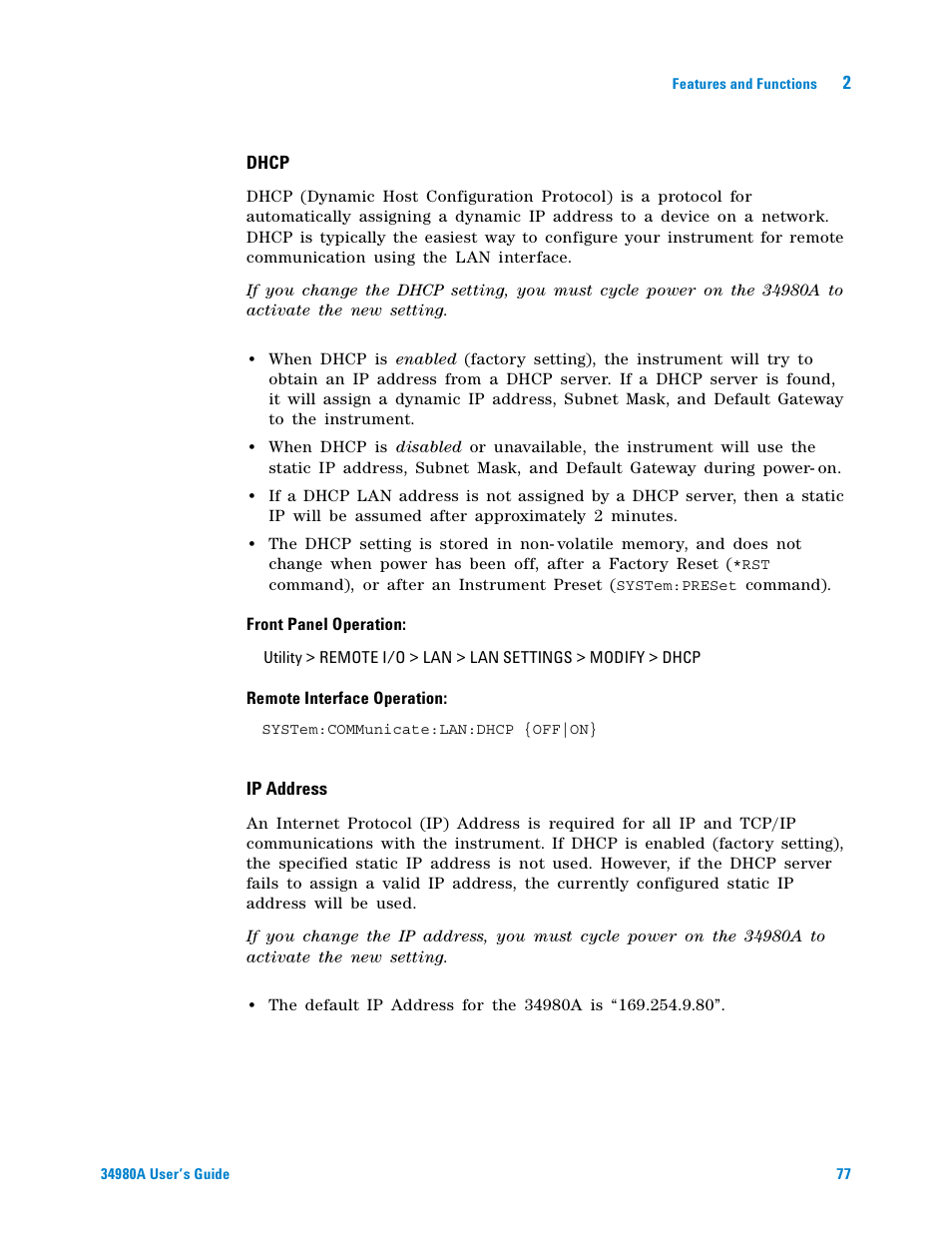 Agilent Technologies Switch/Measure User Manual | Page 89 / 216