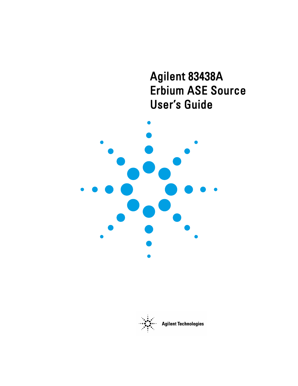 Agilent Technologies 83438A User Manual | 106 pages