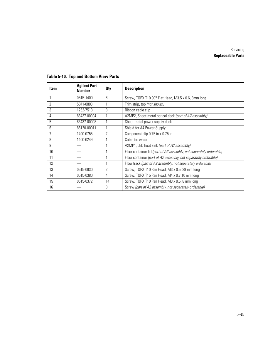 Agilent Technologies 83438A User Manual | Page 99 / 106