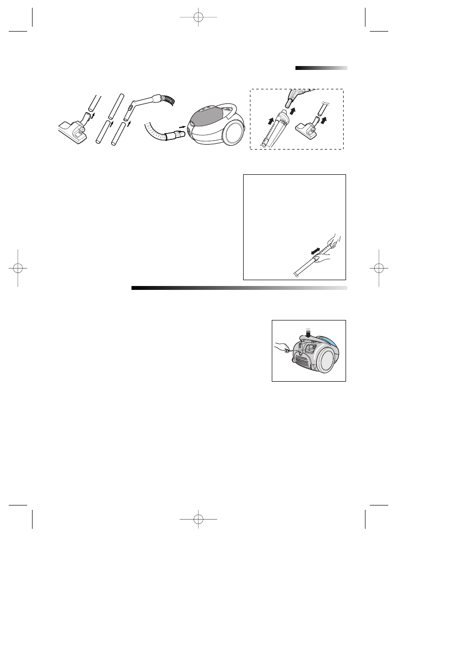 Power cord assembling the vacuum-cleaner for use | Samsung VC-8615E User Manual | Page 12 / 16