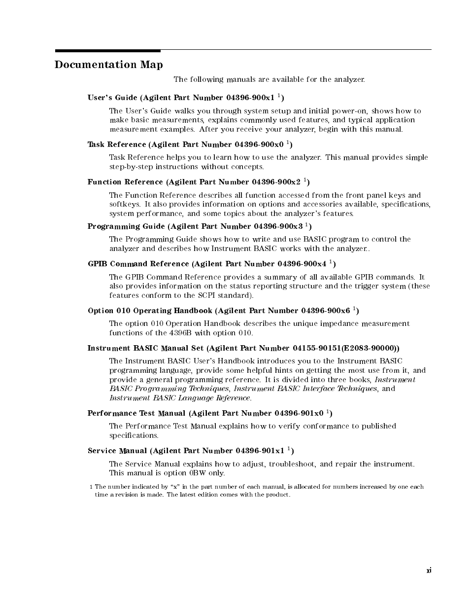 Agilent Technologies Agilent 4396B User Manual | Page 11 / 124
