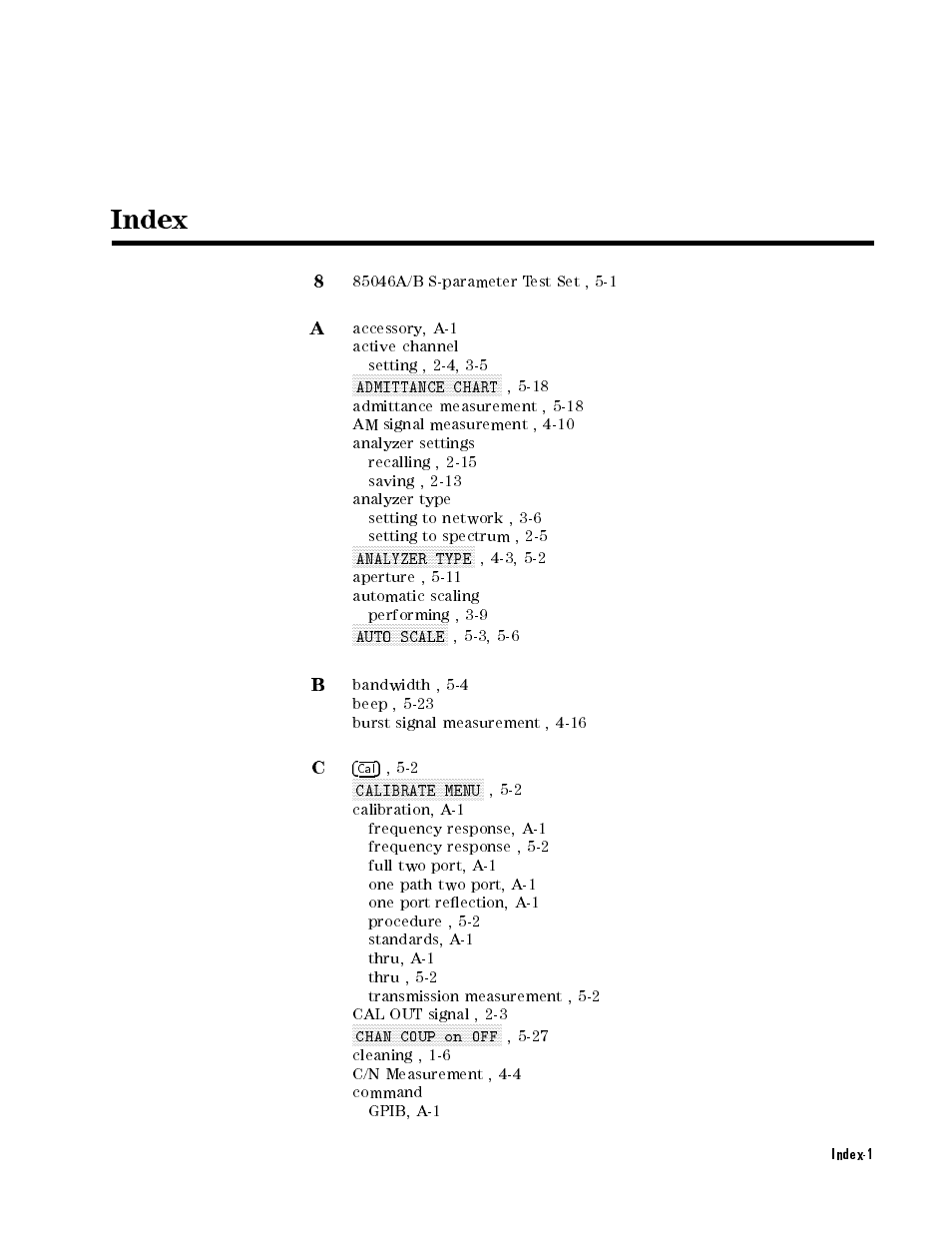 Agilent Technologies Agilent 4396B User Manual | Page 117 / 124