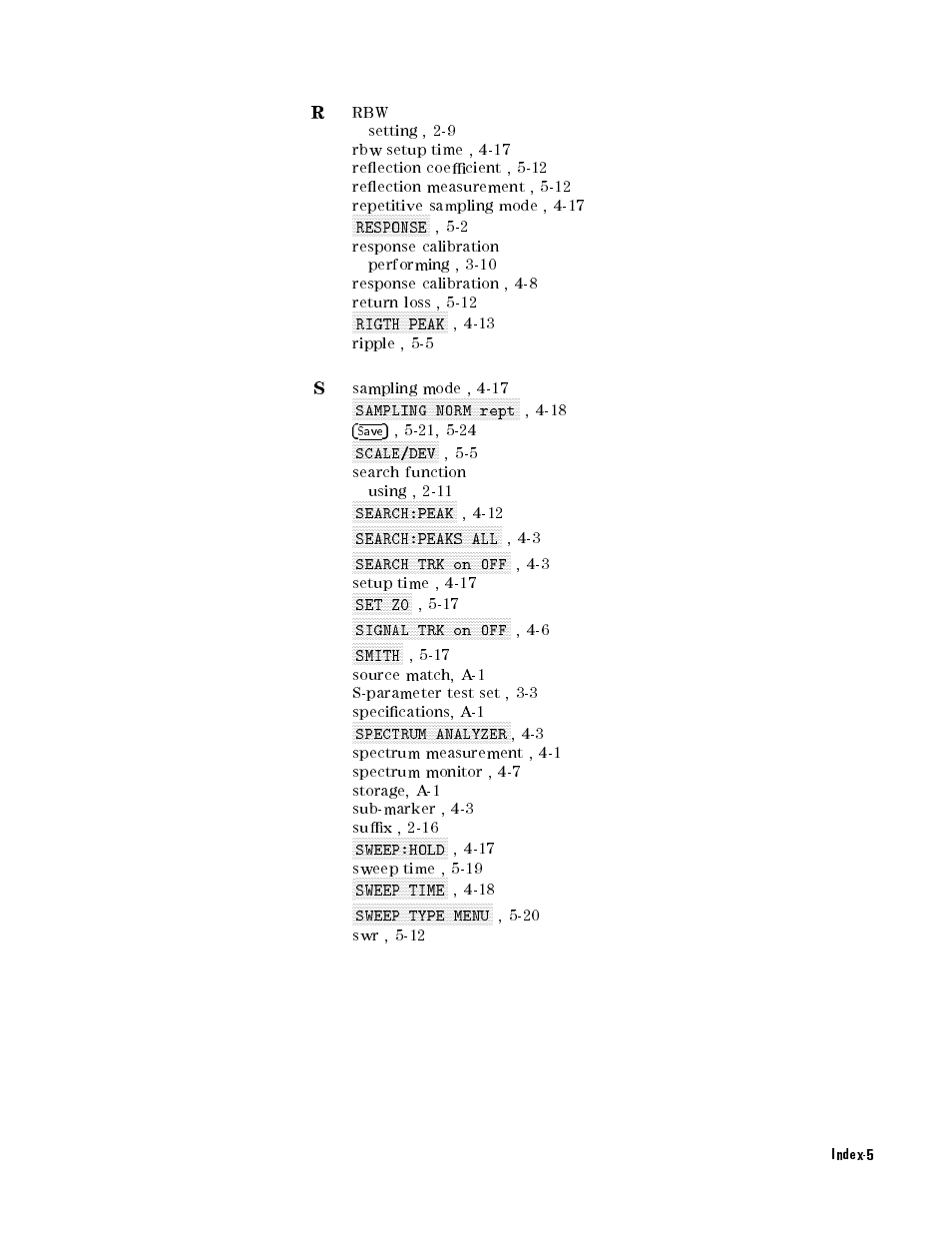 Agilent Technologies Agilent 4396B User Manual | Page 121 / 124