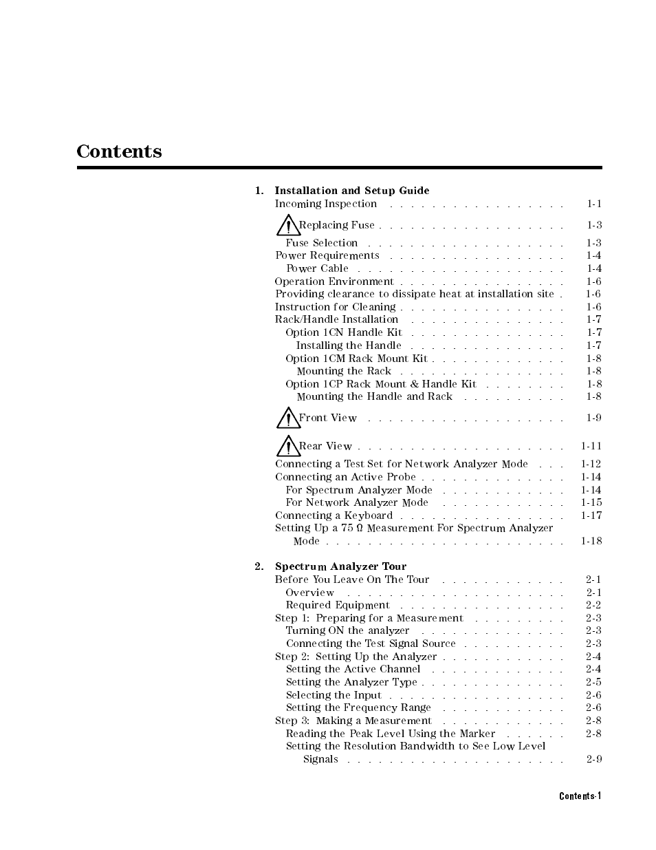 Agilent Technologies Agilent 4396B User Manual | Page 13 / 124