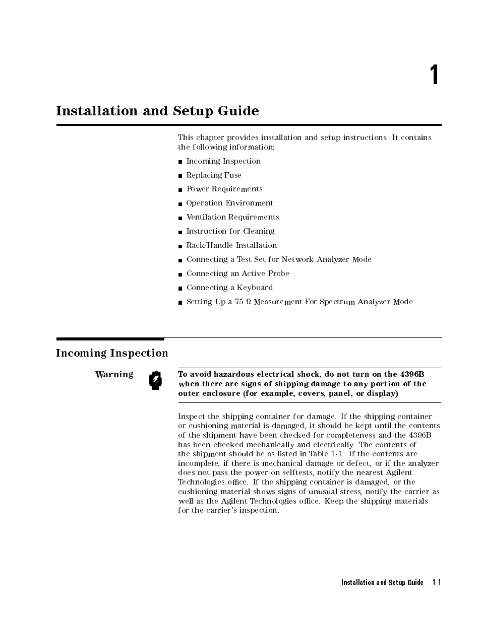 Agilent Technologies Agilent 4396B User Manual | Page 21 / 124