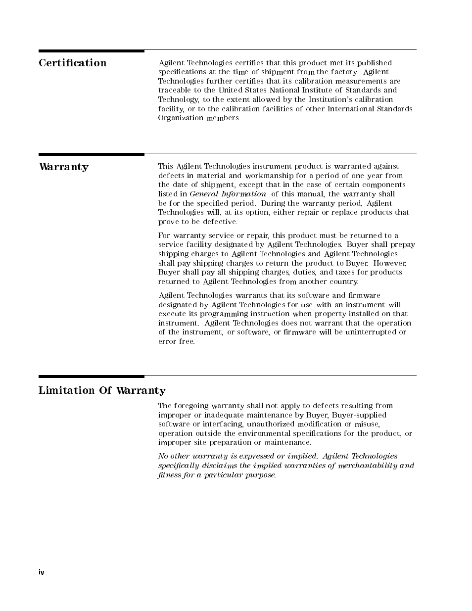 Agilent Technologies Agilent 4396B User Manual | Page 4 / 124